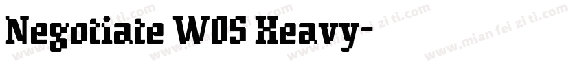 Negotiate W05 Heavy字体转换